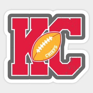 Big Bold Kansas City Chiefs Monogram Sticker